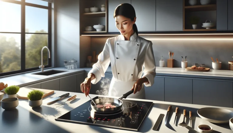 drag the food to the pan with the correct temperature