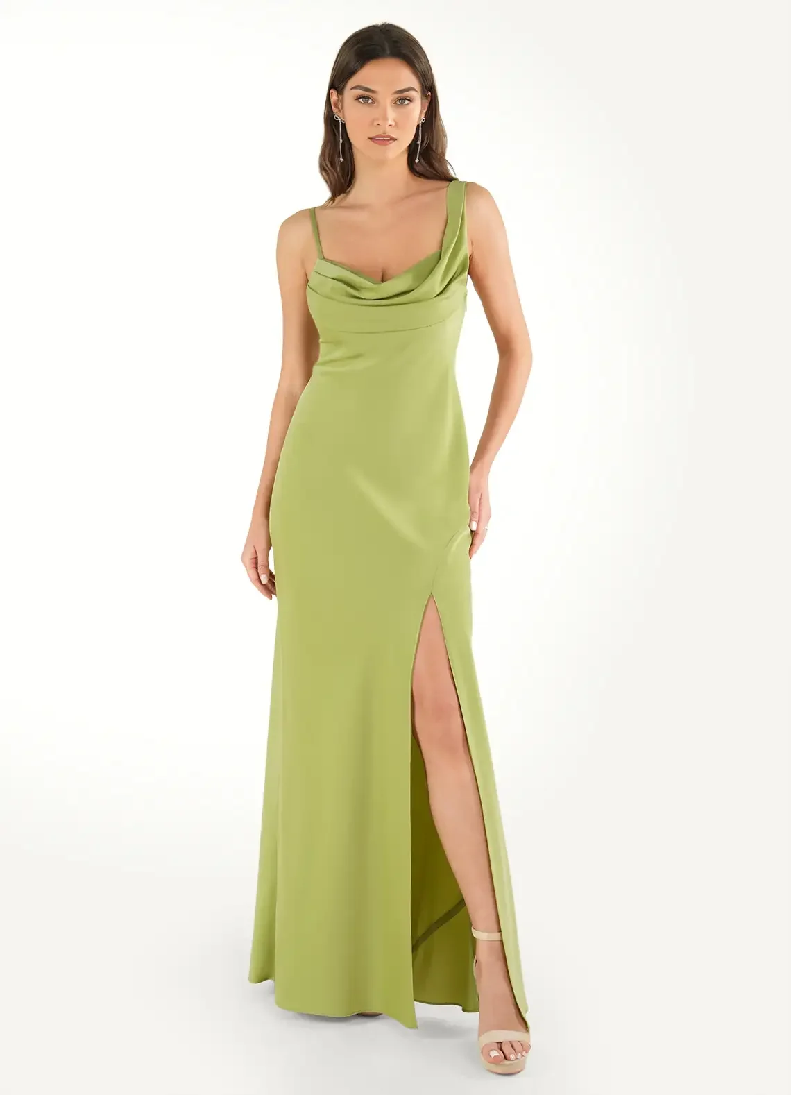 Avery Citron Cowl Maxi Dress